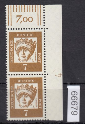 Bund 1961, Mich.-Nr.: 348 y I **  DZ 7  "Lumogen Papier"