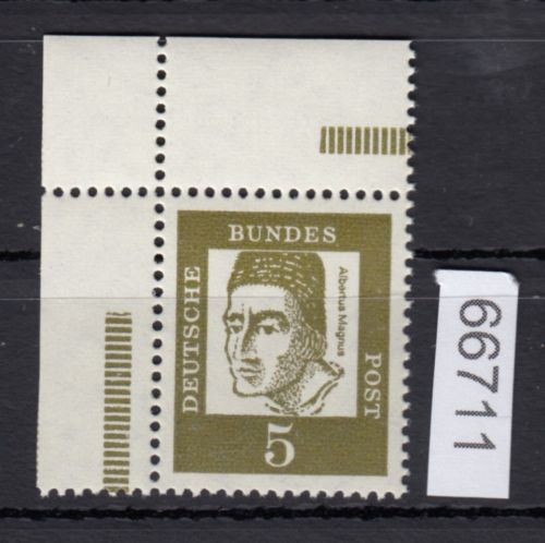 Bund 1961, Mich.-Nr.: 347 y ** Eckrand MHB   Ecke 1