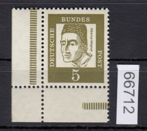 Bund 1961, Mich.-Nr.: 347 y ** Eckrand MHB   Ecke 3