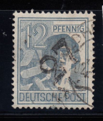 Bezirk 27  nr. 100 Waldheim gest. 12 Pf.  geprüft