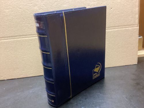 Deutsche Post  Pro Collect  Ringbinder  4 Ringe leer   blau