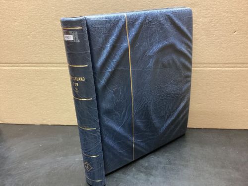 Leuchtturm Klemmbinder  gebraucht Leer blau Aufschrift DDR 3
