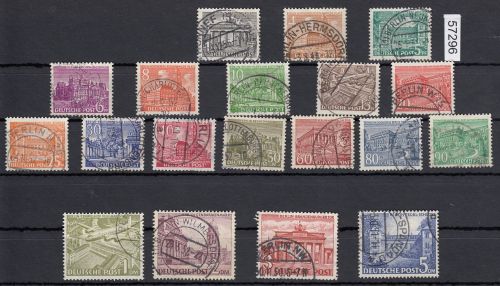 Berlin 1949, Mich.-Nr.: 42-60 gestempelt