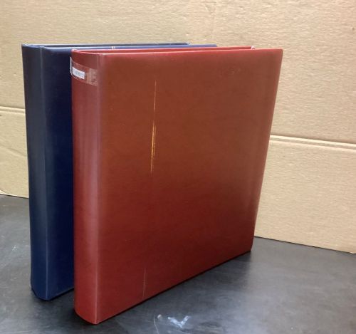 SAFE Ringbinder (14 Ringe) 2  Stück gebraucht Leer blau rot