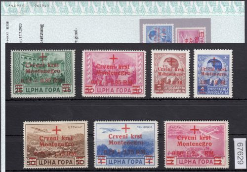 Montenegro, Mi.-Nr. 29-35 **  geprüft   Attest