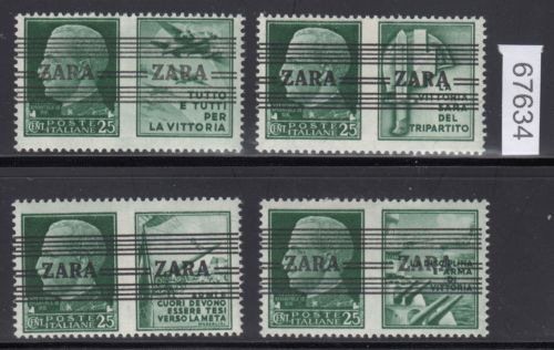 Zara, Mi.-Nr. 35 I-IV ** geprüft