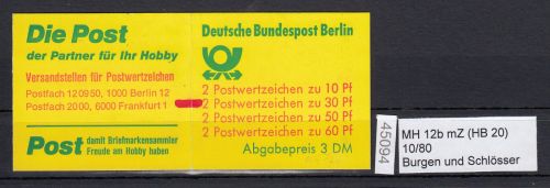 Berlin 1980, Mich.-Nr.: MH 12 b mZ **  (Zählbalken)