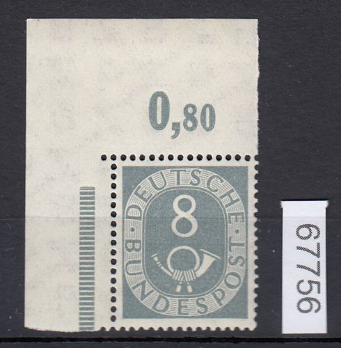 Bund 1951, Mich.-Nr.: 127 ** Eckrand   geprüft  lesen