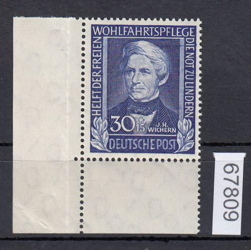 Bund 1949, Mich.-Nr.: 120 ** Eckrand  lesen
