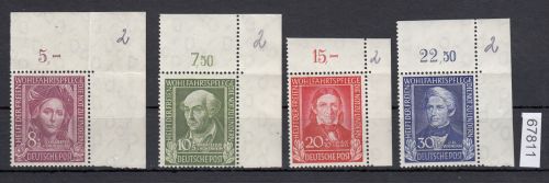 Bund 1949, Mich.-Nr.: 117-20 ** Eckrand  lesen