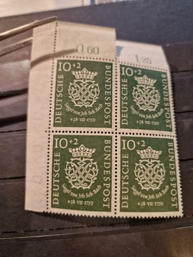 Bund 1950, Mich.-Nr.: 121 ** Eckrand 4er  lesen  mangel