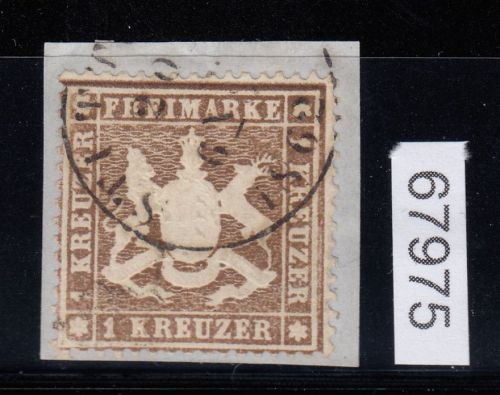 AD Württemberg 1861, Mich.-Nr.: 16 y gestempelt  geprüft
