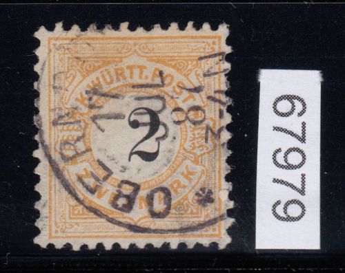 AD Württemberg 1881, Mich.-Nr.: 53 b gestempelt geprüft