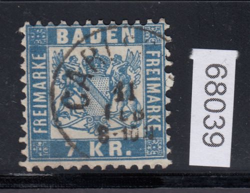 AD Baden 1868, Mich.-Nr.: 25 gestempelt
