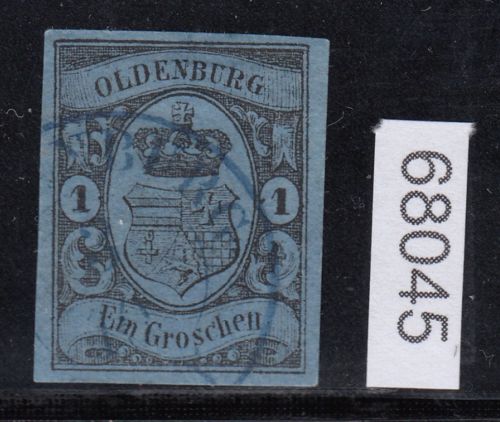 AD Oldenburg 1859, Mich.-Nr.: 6 gestempelt geprüft