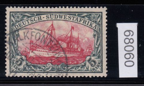 Kolonien Dt. Südwestafrika 1906, Mich.-Nr.: 32 gestempelt  geprüft