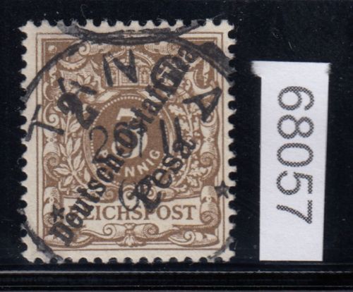 Kolonien Dt. Ostafrika 1896, Mich.-Nr.: 6 d gestempelt  geprüft