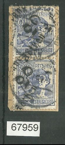 Bezirk 2° nr. 003d Köthen 2 Land ⨀ 80 Pf., Paar, geprüft BPP