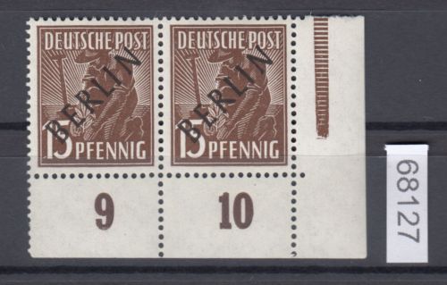 Berlin 1948, Mich.-Nr.:  6 **    Plattenfehler AF1