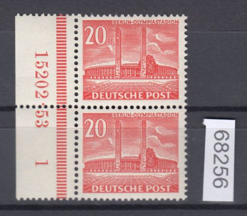 Berlin 1953, Mich.-Nr.: 113 ** senkr.-paar  mit HAN  lesen