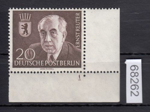 Berlin 1954, Mich.-Nr.: 115 ** Eckrand  FN 1