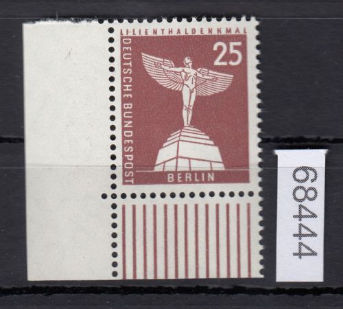 Berlin 1956, Mich.-Nr.: 147 w ** Eckrand   glatte gummirung