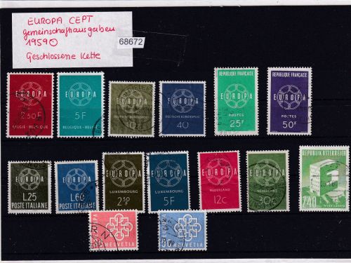 CEPT 1959, Mich.-Nr.: gestempelt komplett
