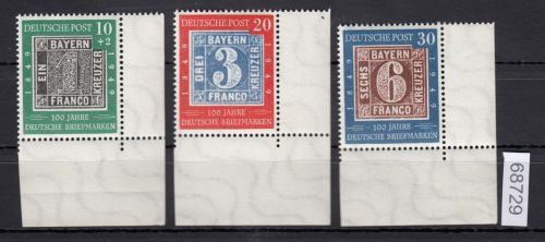 Bund 1949, Mich.-Nr.: 113-15 ** Eckrand  (113 gepr.)