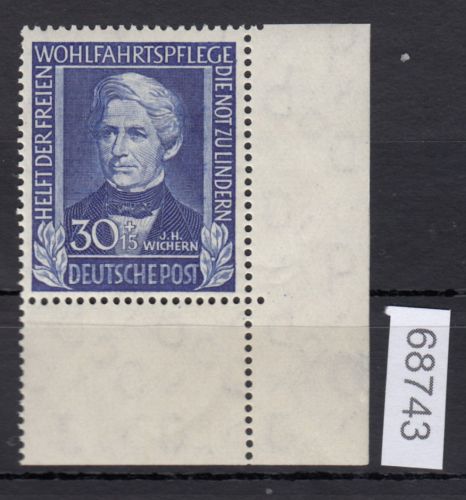 Bund 1949, Mich.-Nr.: 120 ** Eckrand