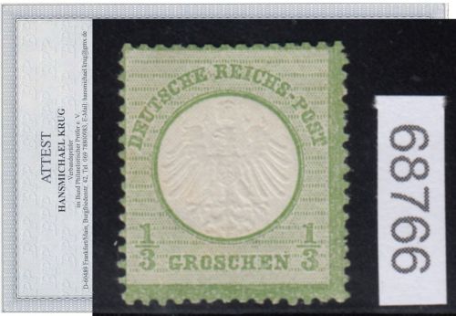 DR 1872, Mich.-Nr.:  2 a * geprüft/Attest