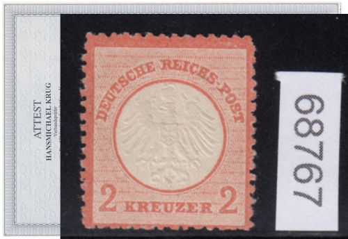 DR 1872, Mich.-Nr.:  8 * geprüft  Attest