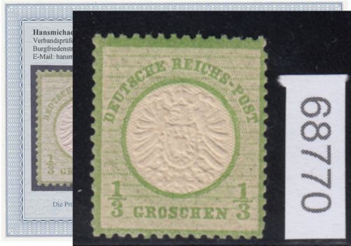 DR 1872, Mich.-Nr.: 17  ** geprüft  Befund