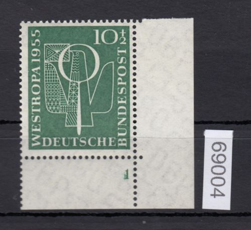 Bund 1955, Mich.-Nr.: 217 ** FN 1 Eckrand   Formnummer