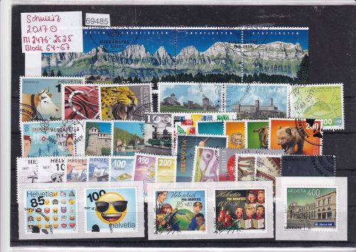 Schweiz 1917 : Mi.-Nr.:2476 - 2525 Block 64-67 gestempelt