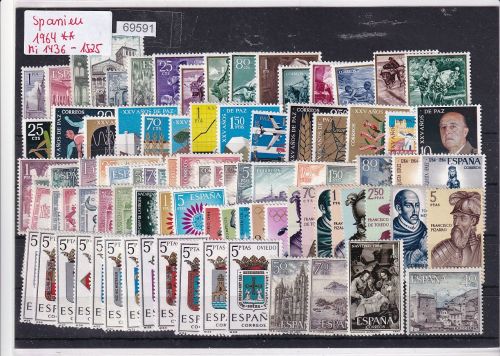 Spanien 1964, Mich.-Nr.: ** 1436 - 1525