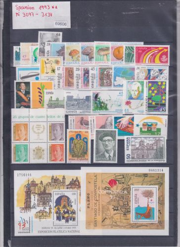Spanien 1993, Mich.-Nr.: ** 3097 - 3134
