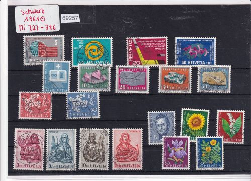 Schweiz 1961 : Mi.-Nr.: 727-246 gestempelt