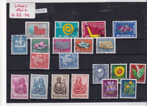 Schweiz 1961 : Mi.-Nr.: 727-246 gestempelt