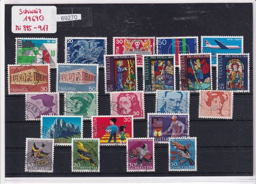 Schweiz 1969: Mi.-Nr.: 895-917 gestempelt