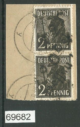 Bezirk 20 nr. 033b Dessau 1 f ⨀ 2 Pf. (2x), geprüft BPP