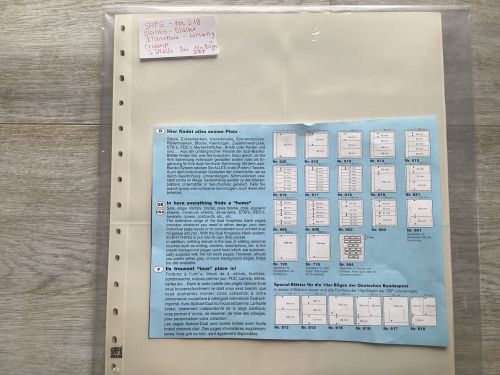 SAFE Dual Blanco- Blätter ( 518)  10er- Bögen  5 Stück   3 Taschen