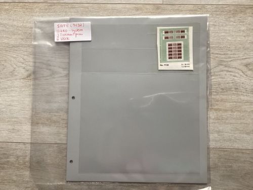 SAFE EURO-SYSTEM  Einsteckhüllen  ( 7132) ) grau  6 Stück  3 Taschen