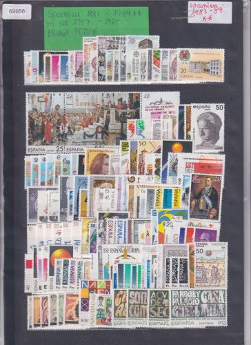 Spanien 1987 - 1989, Mich.-Nr.: ** 2757 - 2925