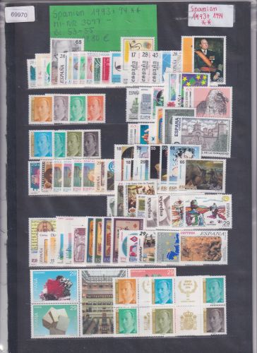 Spanien 1993 + 1994, Mich.-Nr.: ** 3097 BL53-55