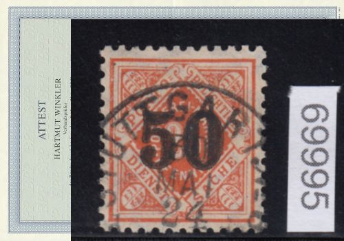AD Württemberg 1923, Mich.-Nr.: 188 gestempelt  geprüft  Attest