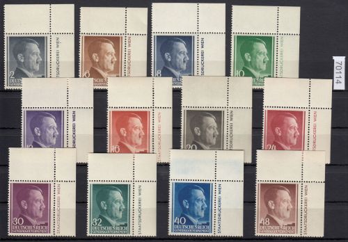 GG 1941, Mi.-Nr. 71-82 ** Eckrand