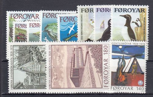 Dänemark Färöer 1978, Mich.-Nr.: ** komplett