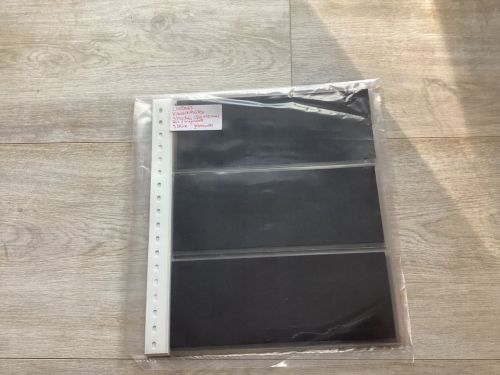 Lindner  Klarsichthüllen  3 Taschen   9 Stück    gebraucht