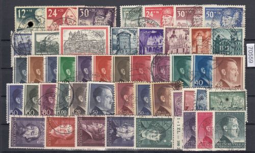GG 1940-43, Mi.-Nr. 56-103 gestempelt