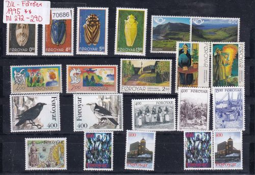 Dänemark Färöer 1995, Mich.-Nr.: 272 - 290 **